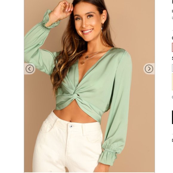 Tops - NWOT Sage front twist top
